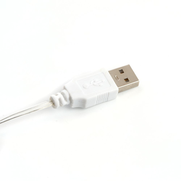 Гирлянда линейная Feron CL576 Роса, статичная, 10м USB мультиколор , прозрачный шнур фото в интернет магазине Супермаркет света